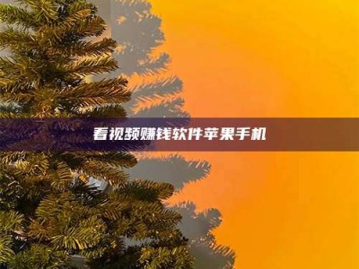 孝感看视频赚钱软件苹果手机